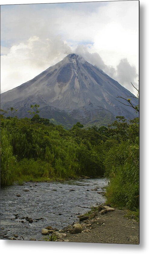 Costa Rica Metal Print featuring the photograph Arenal By Day by John and Julie Black