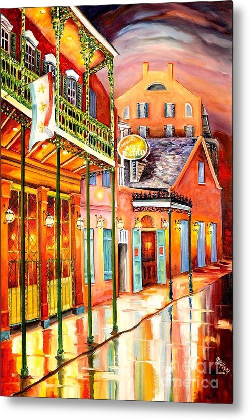 New Orleans Metal Print featuring the painting Arnaud's New Orleans Bistro by Diane Millsap