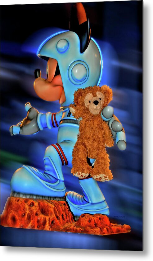 Fantasy Metal Print featuring the photograph Astronaut Training Bear MP by Thomas Woolworth