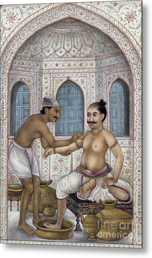 Science Metal Print featuring the photograph Ayurvedic Treatment, Snehana And Svedana by Wellcome Images