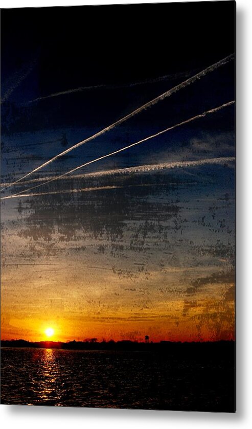 Jersey Shore Metal Print featuring the photograph Barnegat Bay Sunset - Jersey Shore by Angie Tirado