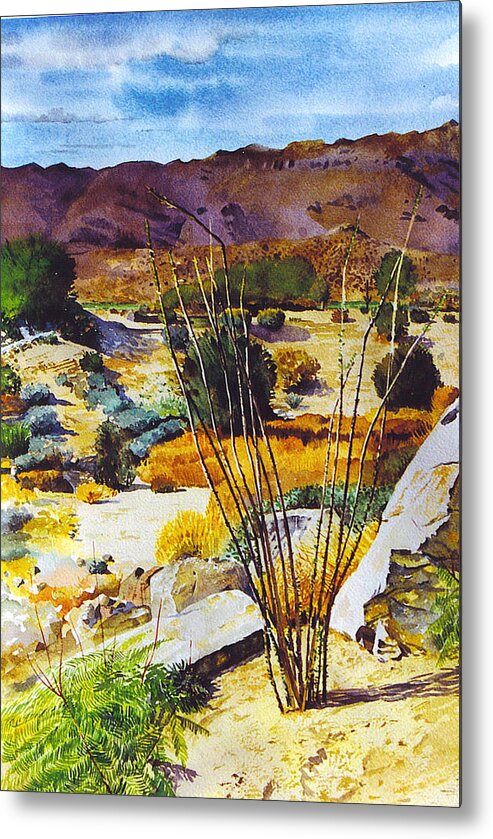 Desert Metal Print featuring the painting Bighorn Yard by Tyler Ryder