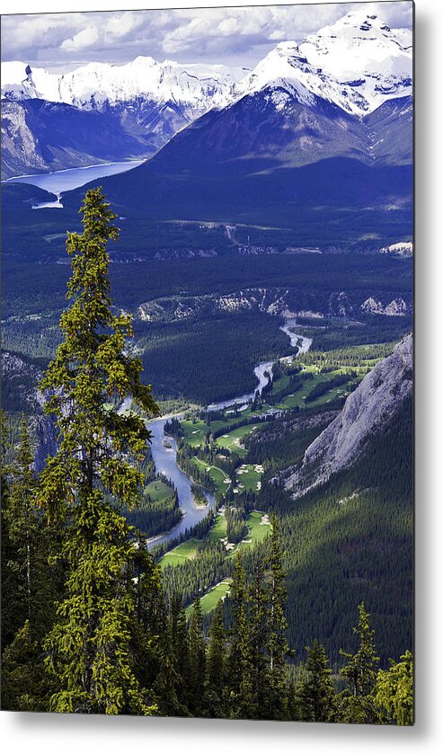Bow River Valley Metal Print featuring the photograph Bow River Valley Overlook by Paul Riedinger