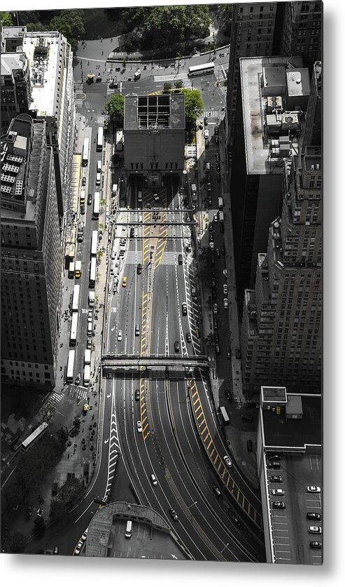 New York City Metal Print featuring the photograph Brooklyn-Battery Tunnel by Rand Ningali