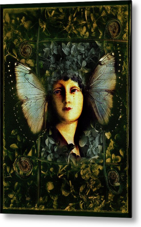 Butterfly Metal Print featuring the photograph Butterfly Woman by David Chasey