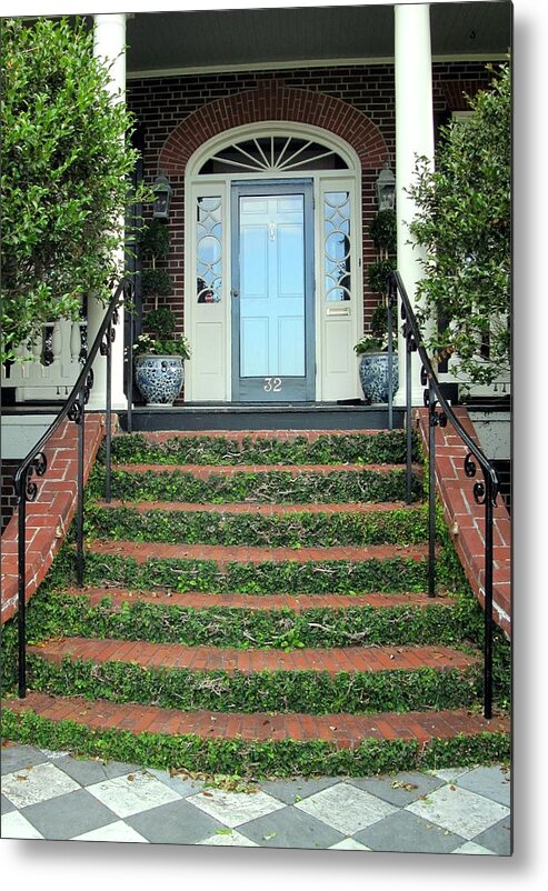 Charleston Metal Print featuring the photograph Charleston Front Door by Betty Buller Whitehead