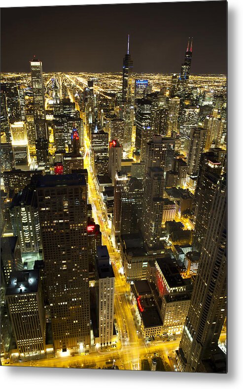 Chicago Metal Print featuring the photograph Chicago Is Always Alive by Shawn Everhart