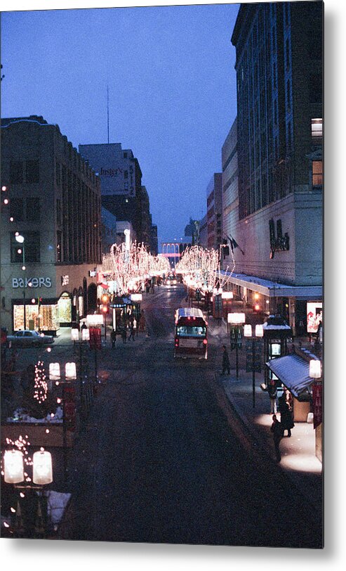 Book Work Metal Print featuring the photograph Christmas on the Mall by Mike Evangelist