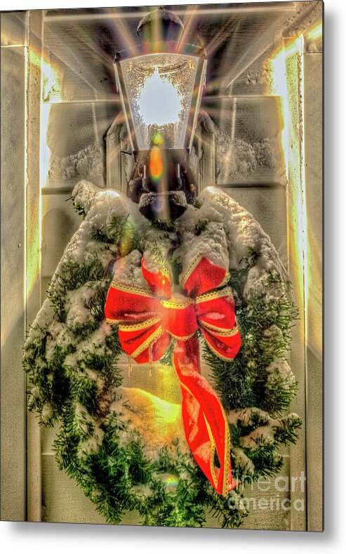 Christmas Metal Print featuring the photograph Christmas Wreath I by Rod Best