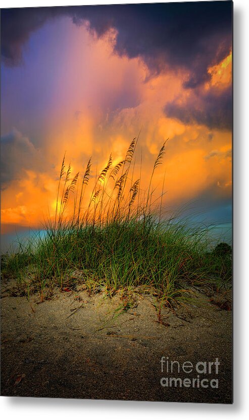 Ocean Metal Print featuring the photograph Cloud Colors by Marvin Spates