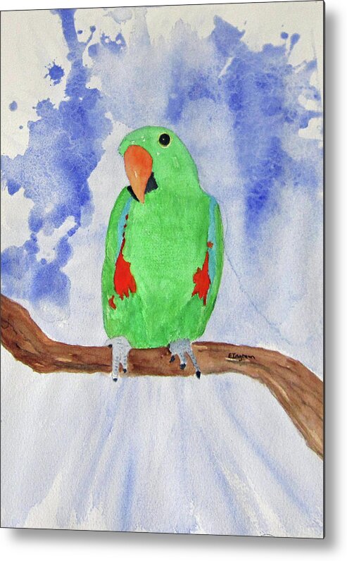 Bird Parrot Metal Print featuring the painting Female Parrot by Elvira Ingram