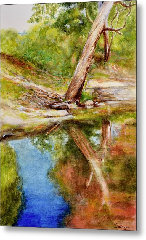 Australia Metal Print featuring the painting Darebin Creek Gum Tree by Dai Wynn