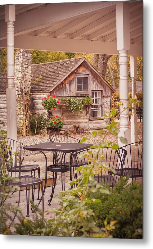 Door County Metal Print featuring the photograph Door County Thorp Cottage by Hermes Fine Art