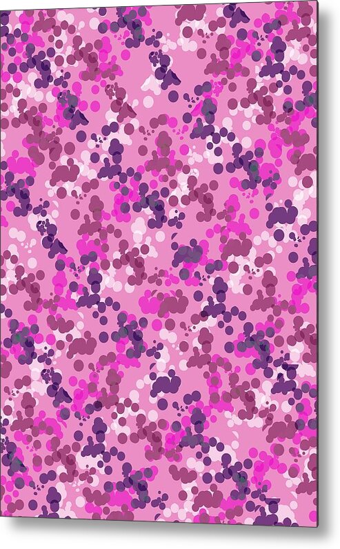 Dots Metal Print featuring the digital art Dotted Camo by Louisa Knight