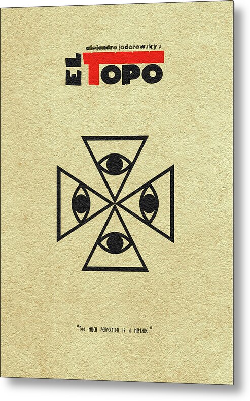 El Topo Metal Print featuring the digital art El Topo by Inspirowl Design