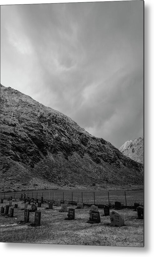 Cemetery Metal Print featuring the photograph End of the Road by Alex Lapidus