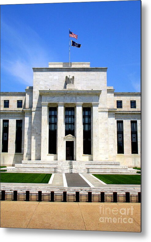 Federal Reserve Metal Print featuring the photograph Federal Reserve by Randall Weidner