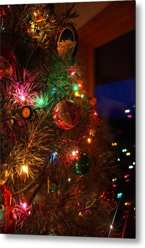 Christmas Metal Print featuring the photograph Festive Lights by Cricket Hackmann