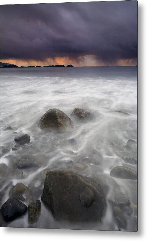 Storm Metal Print featuring the photograph Fingers of the Storm by Michael Dawson