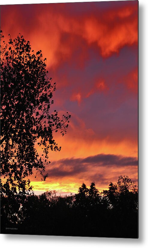 Landscape Metal Print featuring the photograph Fire In The Sky 2 by Frank Mari