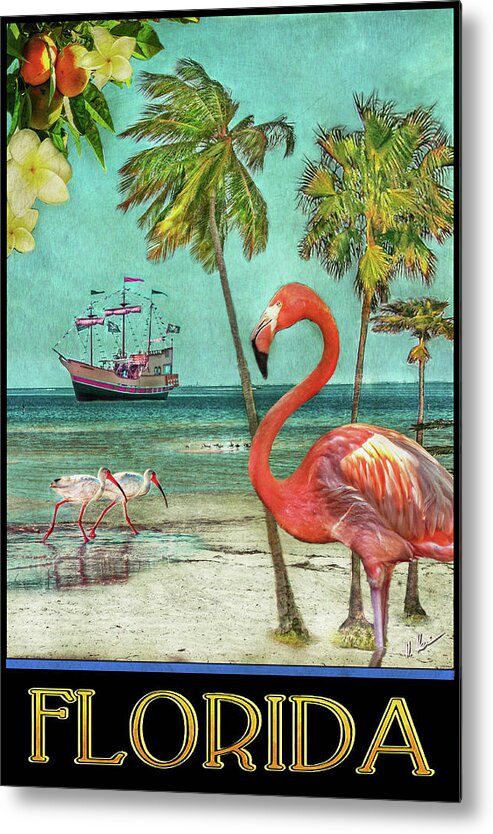 Florida Metal Print featuring the photograph Florida Advertisement by Hanny Heim