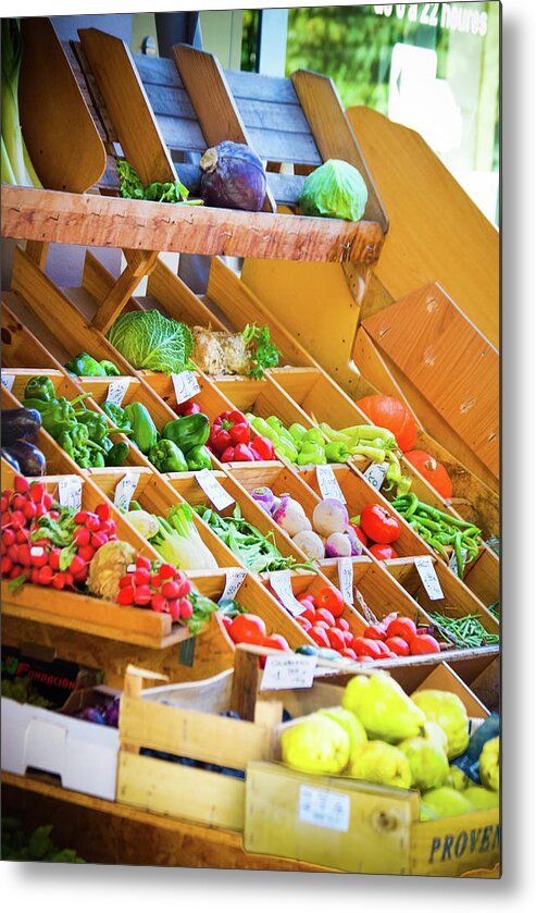 France Metal Print featuring the photograph French Vegetable Market 2 by Debbie Karnes