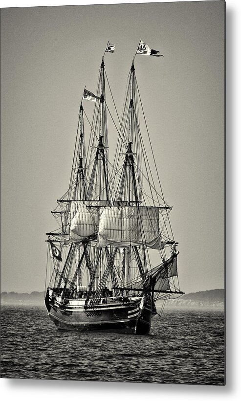 Black And White Metal Print featuring the photograph Friendship II by Fred LeBlanc