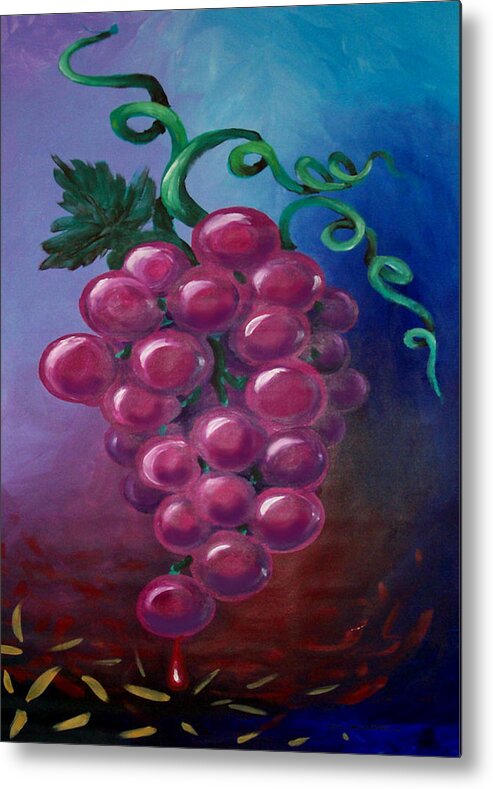 Grape Metal Print featuring the painting Grapes by Kevin Middleton