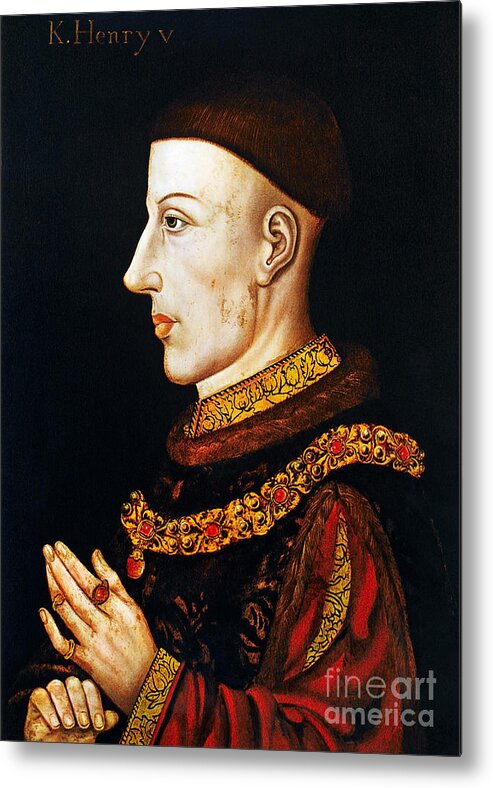  Metal Print featuring the painting Henry V (1387-1422) by Granger