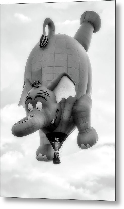 Hot Air Balloon Metal Print featuring the photograph Hot Air Balloon Elephant by Deborah Penland
