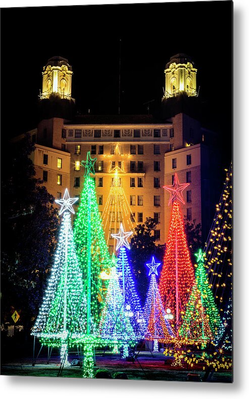 Christmas Metal Print featuring the photograph Hot Springs Christmas by Stephen Stookey