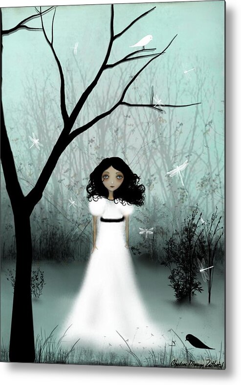  Girl Metal Print featuring the digital art I Will Be Your Light by Charlene Zatloukal