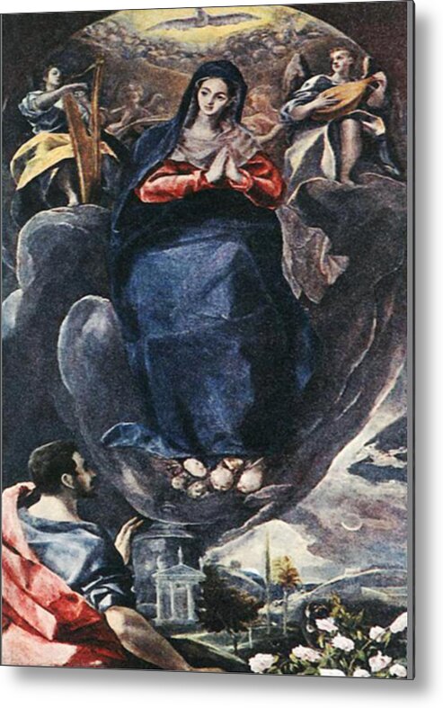 Immaculate Conception Metal Print featuring the mixed media Immaculate Conception 101 by El Greco