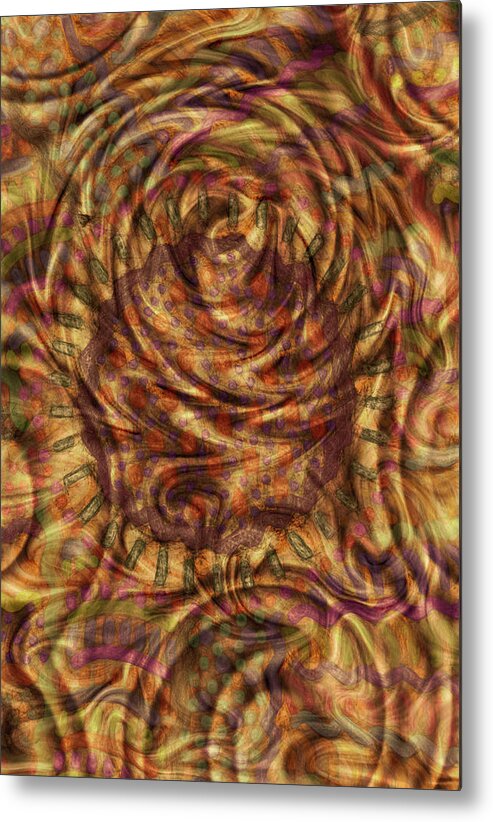 Abstract Experimentalism Metal Print featuring the digital art Interior Design by Becky Titus