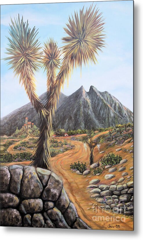 Mexican Art Metal Print featuring the painting Joshua Tree by Sonia Flores Ruiz