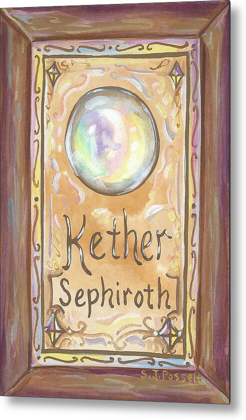 Kether Metal Print featuring the painting Kether by Sheri Jo Posselt