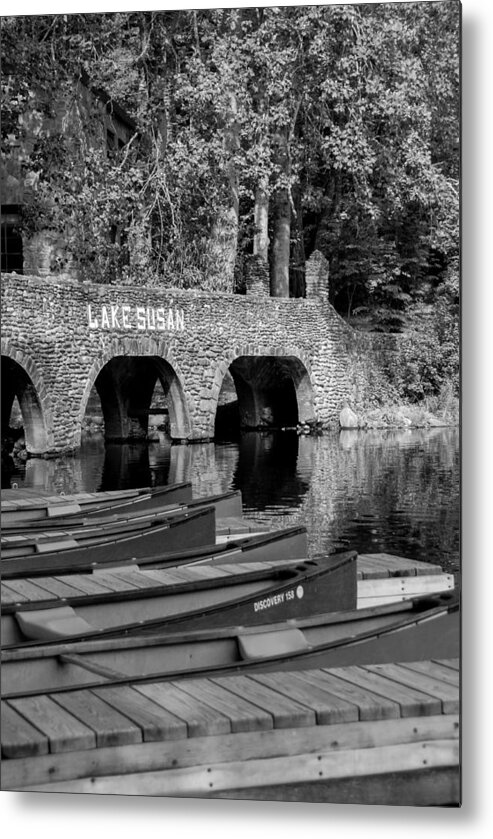 Lake Metal Print featuring the photograph Lake Susan BW by Joye Ardyn Durham