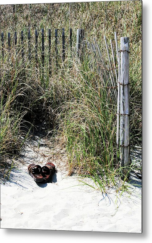 Fence Metal Print featuring the photograph Left Behind by Cathy Harper