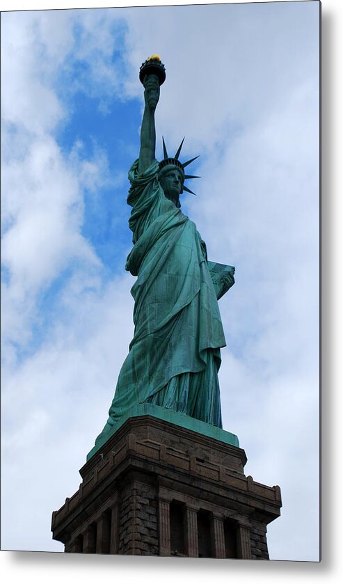New York Metal Print featuring the photograph Liberty 2 by Lorena Mahoney