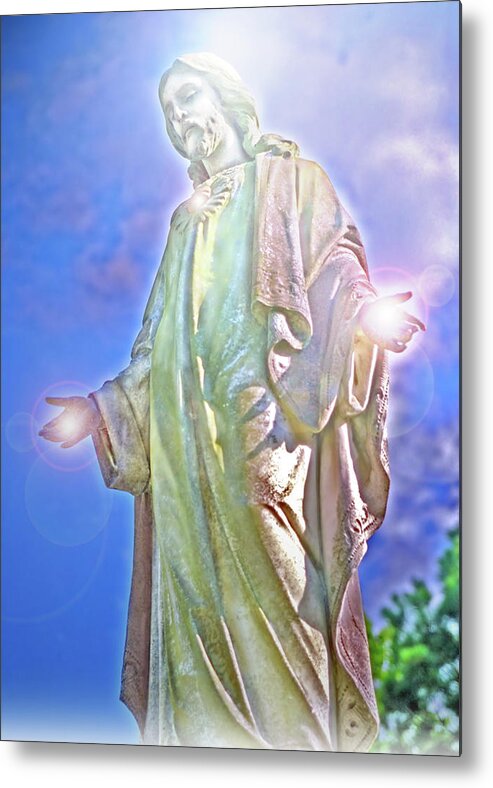 Jesus Metal Print featuring the photograph Light of Life by Marie Hicks