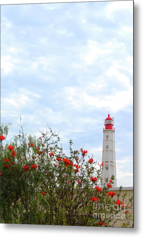 Lighthouse Metal Print featuring the photograph Lighthouse on Culatra by Eddie Barron