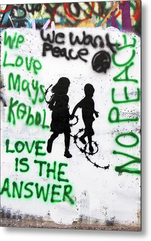 Love Metal Print featuring the photograph Love Is The Answer by Munir Alawi