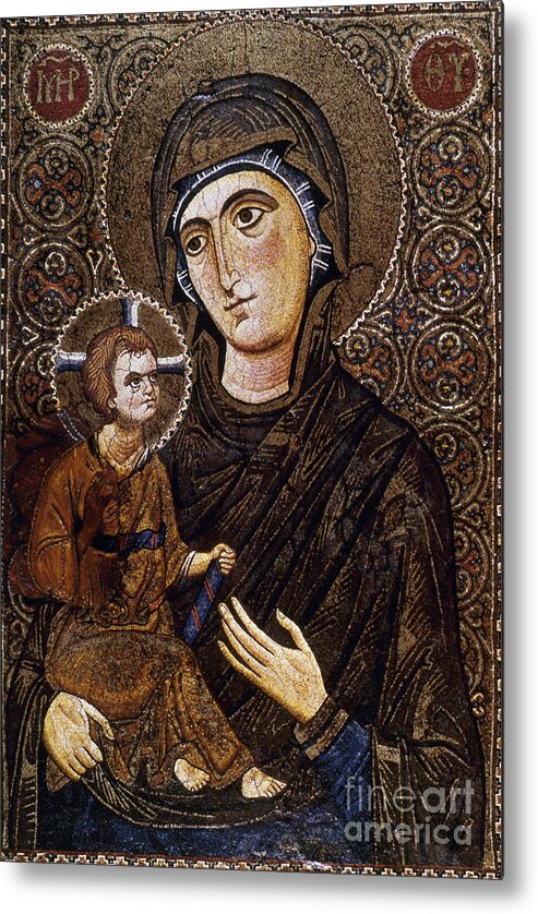 13th Century Metal Print featuring the photograph Madonna Icon by Granger