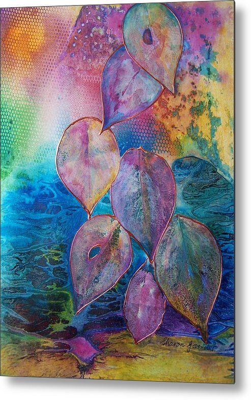 Meditation Metal Print featuring the painting Meditative Bliss by Vijay Sharon Govender