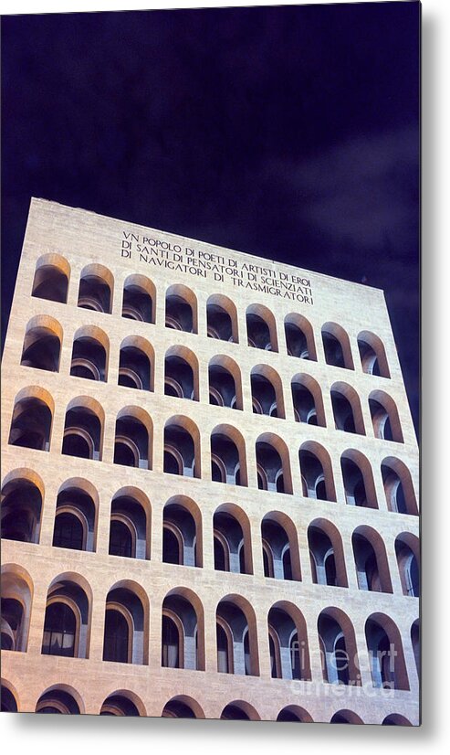 Palazzo Metal Print featuring the photograph Metaphysical arches I by Fabrizio Ruggeri