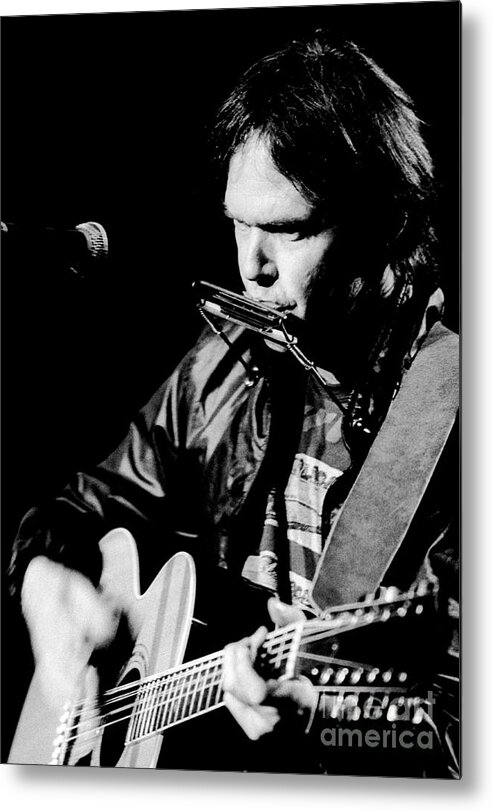 Neil Young Metal Print featuring the photograph Neil Young 1986 #2 by Chris Walter