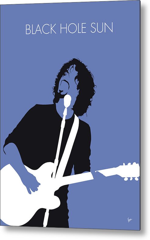 Soundgarden Metal Print featuring the digital art No138 MY Soundgarden Minimal Music poster by Chungkong Art