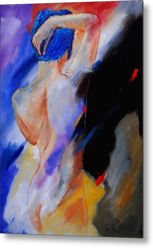 Nude Metal Print featuring the painting Nude 579020 by Pol Ledent