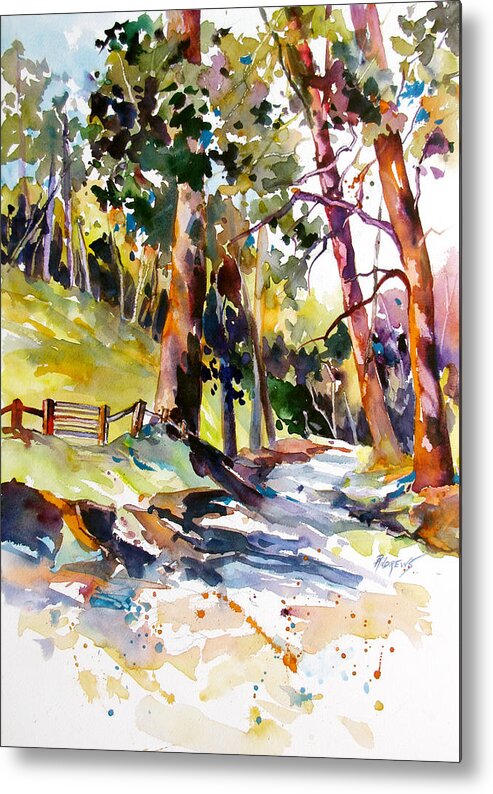 Trees Metal Print featuring the painting Olinda Trees Maui 2 by Rae Andrews