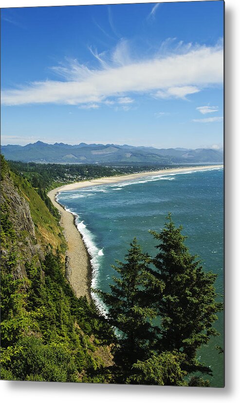 101 Metal Print featuring the photograph Overlooking Nehalem Bay by Greg Vaughn - Printscapes